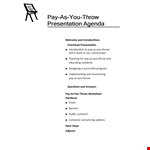 Formal Presentation Agenda example document template 