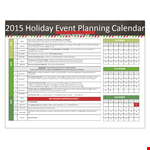 Example Holiday Calendar: Plan Your Events and Holidays for Students example document template 