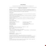 Entry Level Marketing Coordinator Resume example document template