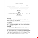 Free Catering Agreement Template example document template