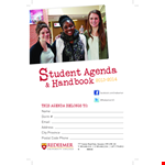 College Student Agenda example document template