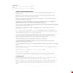 Photography Contract Template | Secure Event & Client Agreement example document template