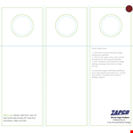 Table Tent Template example document template