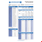 Metric Tap Drill Chart - Handy Reference for International Threads example document template