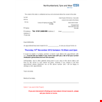 Hospital Appointment Letter Format example document template