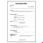 Download Resume Format For Mechanical Engineer Fresher example document template