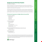 Sales Account Management: Maximize Revenue with Effective Account and Customer Strategies example document template