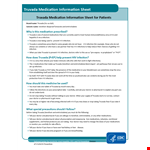 Medication Information example document template