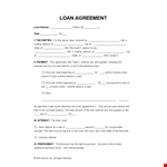Payment Agreement Template: Borrower shall pay lender with interest example document template