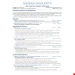 Interaction Ux Designer Resume example document template