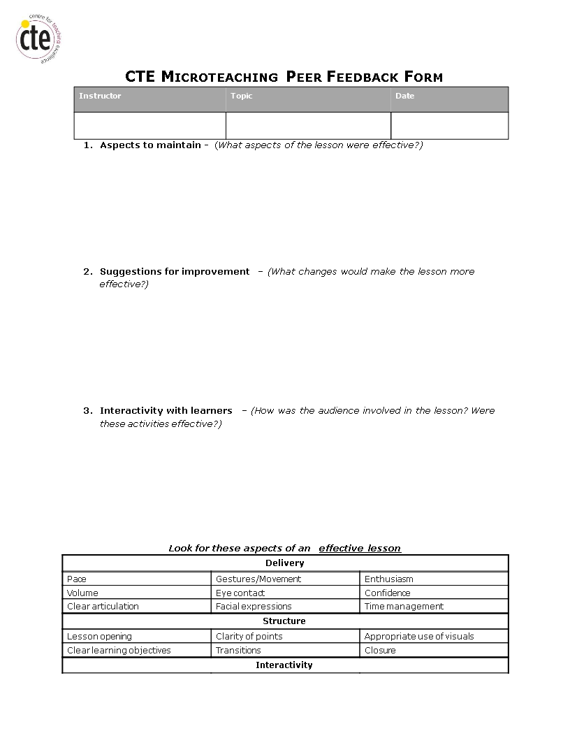 effective-microteaching-peer-feedback-form-enhancing-activities