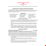 Hr Assistant Manager Resume - Company, Management, Training, Development Program example document template 