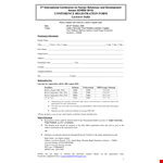 Printable Conference Registration Form Template example document template