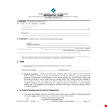 Easy Residential Lease Agreement for Landlords and Tenants example document template 