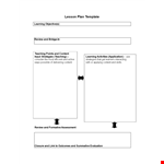 Create Effective Lesson Plans: Reviews & Learning example document template