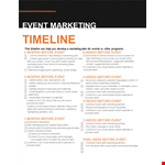 Eventmarketingtimeline example document template