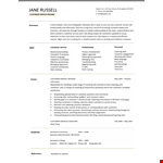 Sample Retail Customer Service Resume | Skills for Exceptional Customer Service | Dayjob Customers example document template 