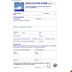 Free Printable Job Application Form example document template