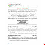 Elementary Teacher Resume Sample - Teaching Students in State Classroom example document template