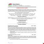 Elementary Teacher Resume Sample - Teaching Students in State Classroom example document template 