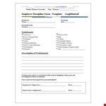 Modern Employee Warning Notice for Your Business & Associates example document template