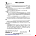 Standard Commercial Lease Agreement example document template