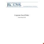 Corporate Travel Policy Template Wkegmmulgxf example document template 