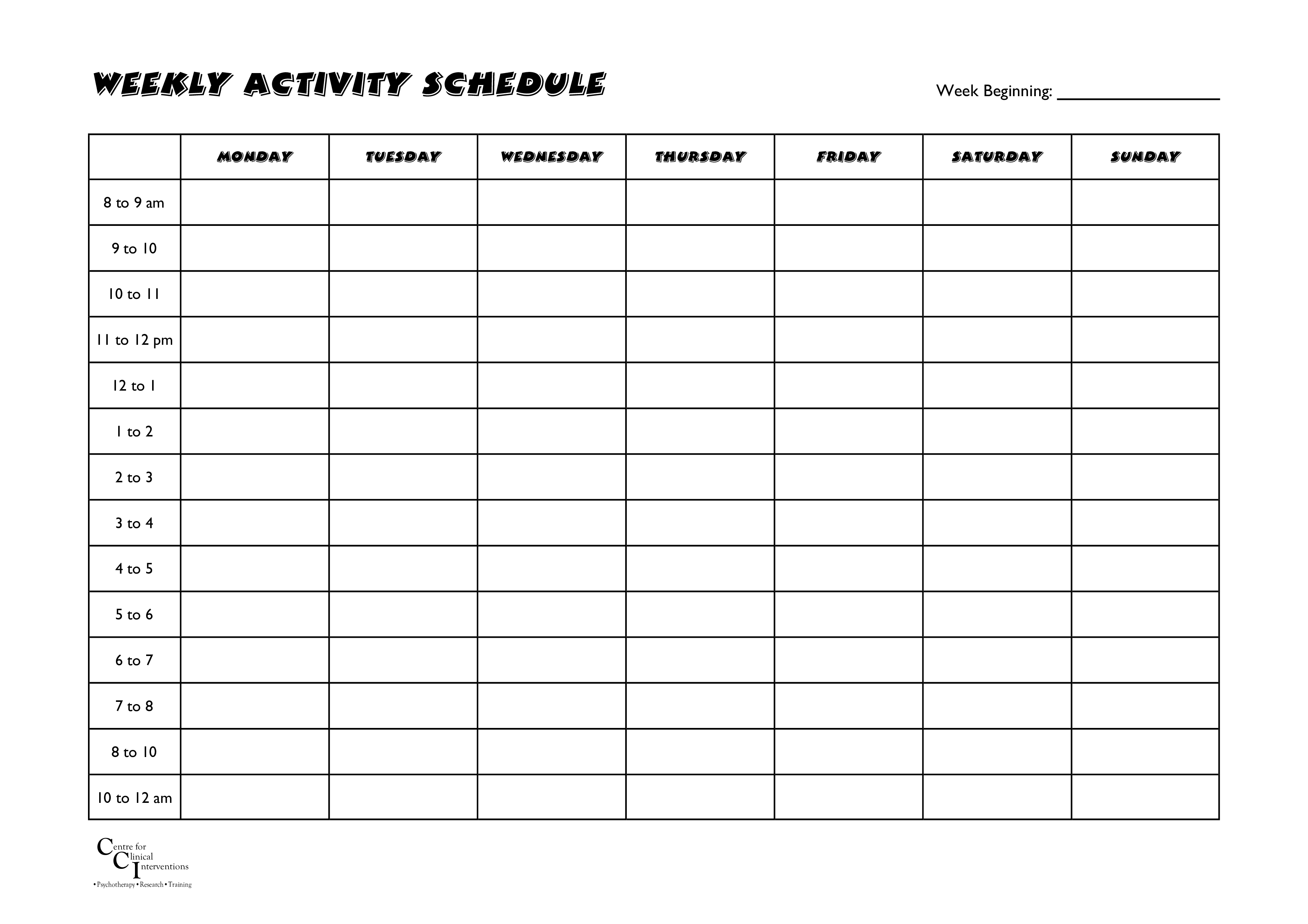 weekly-activity-schedule-template