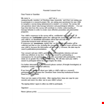 Download Parental Consent Form Template for Research, Survey & Information | Ensure Child Safety example document template