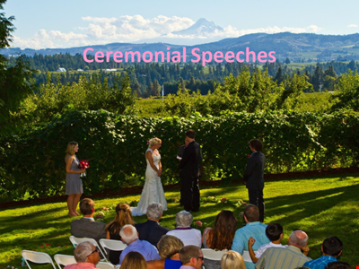 Ceremonial Speeches Week