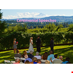 Ceremonial Speeches Week example document template 