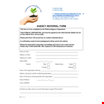 Referral Form Template - Easily Track Client Referrals - Boost Your Business example document template