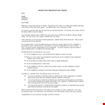 Volunteer Intern example document template