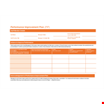 Improve Performance: Use Our Plan Template for Managers & Staff example document template