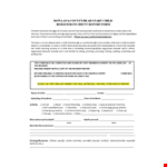 Child Behavior Incident Report Form Template example document template