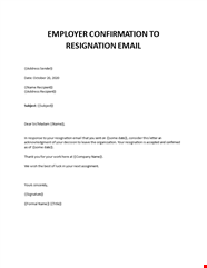 Acknowledgement Letter Of Resignation Sample Resignation Letter All 