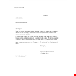 Internship example document template