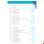 Public and Trade Event Calendar - Download Templates example document template