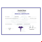 Get a Medical Certificate Today - Convenient Online Service example document template