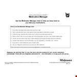 Manage Medications Effortlessly with Medication Manager - Walgreens example document template