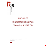 Digital Marketing Plan Example example document template 