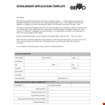 Scholarship Application Template - Apply Now for Scholarships | Program for Students & Parents example document template