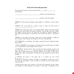 Real Estate General Partnership Agreement example document template 