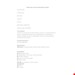 Entry Level Tax Accountant Resume example document template 