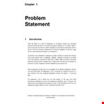 Effective Problem Statement Template for Renewal and Overcoming Failure - Reduce Vibration example document template