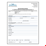 Fire Incident Report for Office - Certified Fire Marshal Investigates example document template