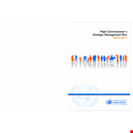 High Commissioners Strategic Management Plan example document template 