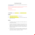 Create a Strong Prenuptial Agreement | Protect Your Property and Parties example document template