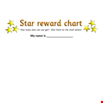 Reward Chart - Track and Encourage Positive Behavior with our Effective Reward Chart example document template