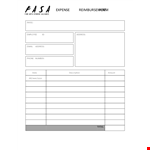 Quickly Submit Reimbursement Claims | Easy Form Process example document template